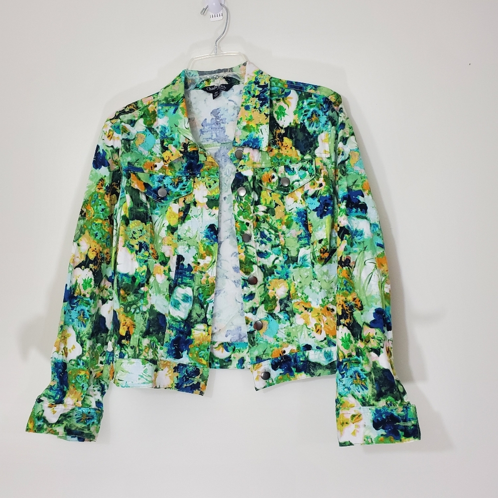 Chadwicks Multicolored Cotton Jacket, Size PM